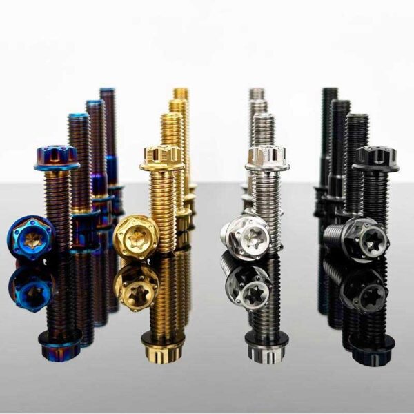 M10 Titanium Torx Bolts Hex Head Flange Bolts motorcycle caliper modification bolts 5PCS